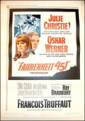 Fahrenheit 451 Julie Christie Oskar Werner 1967 Linen backed