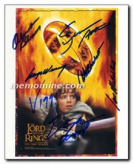 Lord of the Rings Two Towers Elijah Wood Sean Astin Hugo Weaving Ian McKellen Viggo Mortenson Cate