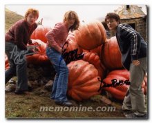 Harry Potter cast signed by three