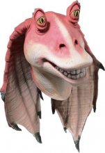 Jar Jar Binks™ Adult Full overhead latex mask