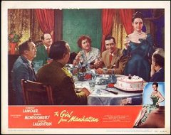 GIRL FROM MANHATTAN Dorothy Lamour, George Montgomery, Charles Laughton 1948 # 6