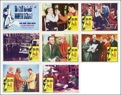 Last Angary Man Paul Muni David Wayne 8 Card set 1959