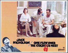 One Flew Over the Cuckoo's Nest Jack Nicholson pictured