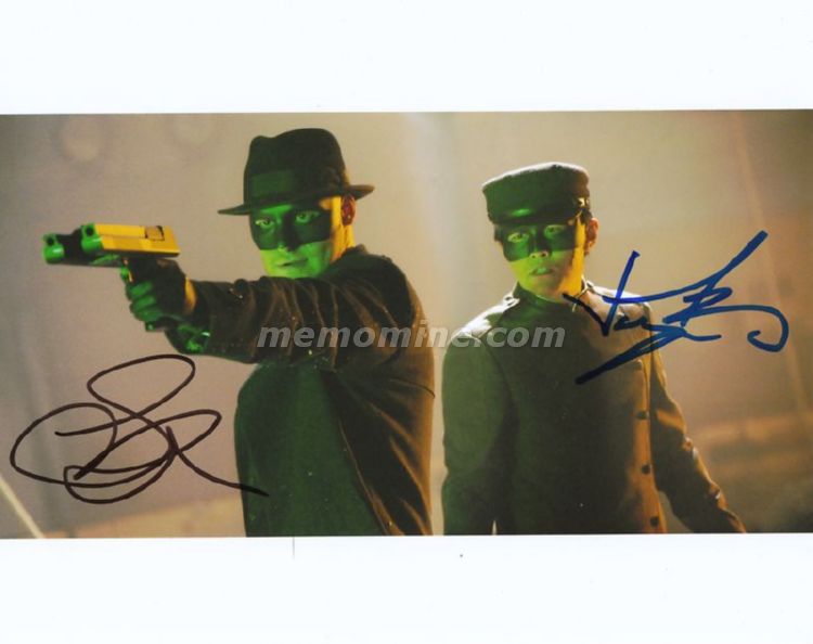 Seth Rogan & Jay Chou THE GREEN HORNET Original Autograph w/COA - Click Image to Close