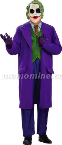 Dark Knight Joker Deluxe Adult Costume 44-48 PLUS size - Click Image to Close