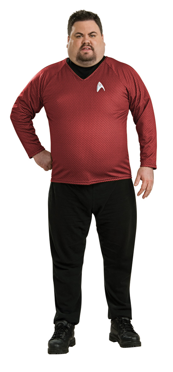 ADULT - STAR TREK Dlx. Red Shirt Plus size - Click Image to Close