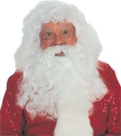 Santa Beard & Wig Set - Click Image to Close