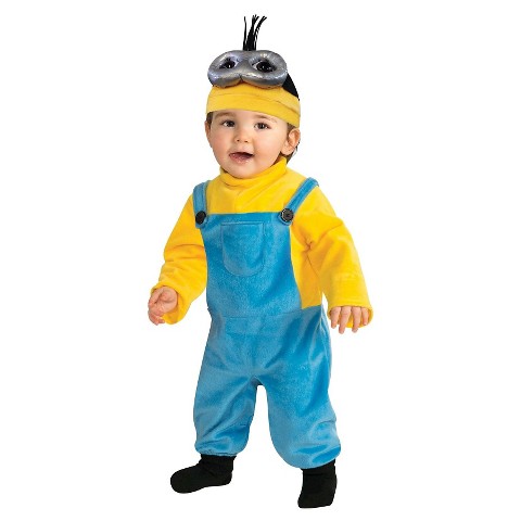 Minion Kevin Child Costume Romper Size TODD - Click Image to Close
