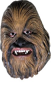 Chewbacca Adult Vinyl 3/4 Mask - Click Image to Close