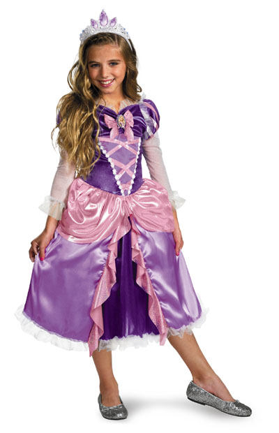 Tangled Rapunzel Princess Shimmer Deluxe Dress **IN STOCK** - Click Image to Close