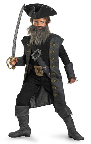 Disney Pirates of the Caribbean Blackbeard Child Deluxe Costume - Click Image to Close