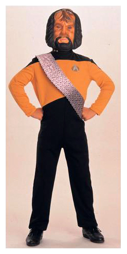 Star Trek Worf Children M 8-10 - Click Image to Close