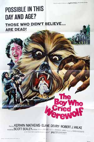 Boy Who Cried Werewolf 1973 - Click Image to Close