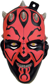 Darth Maul™ Adult 3/4 PVC Mask - Click Image to Close