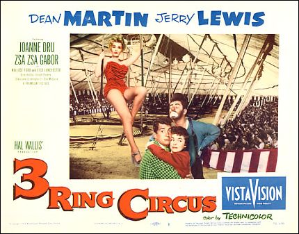 3 Ring Circus Dean Martin Jerry Jewis Zsa Zsa Gabor Joanne Dru all pictured - Click Image to Close