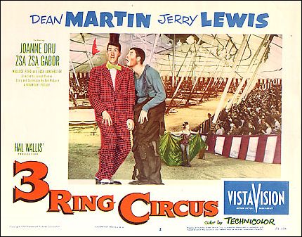 3 Ring Circus Dean Martin Jerry Jewis pictured Zsa Zsa Gabor Joanne Dru - Click Image to Close