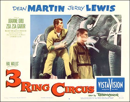 3 Ring Circus Dean Martin Jerry Jewis pictured Zsa Zsa Gabor Joanne Dru - Click Image to Close