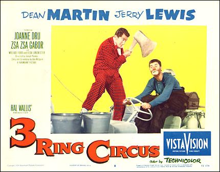 3 Ring Circus Dean Martin Jerry Jewis Zsa Zsa Gabor Joanne Dru - Click Image to Close