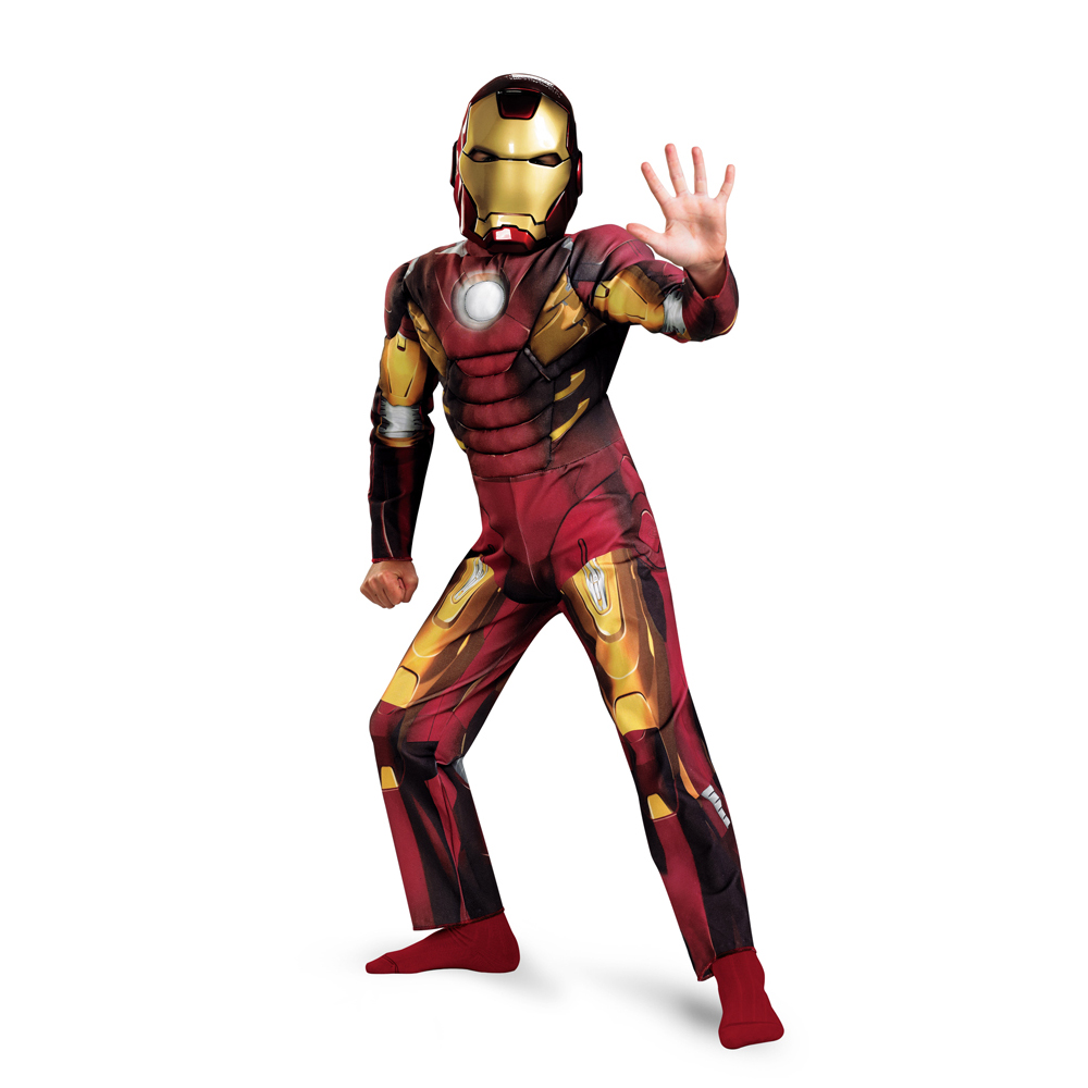 Avengers IRON MAN MARK 7 Classic Muscle Child Costume Size M 7-8 - Click Image to Close