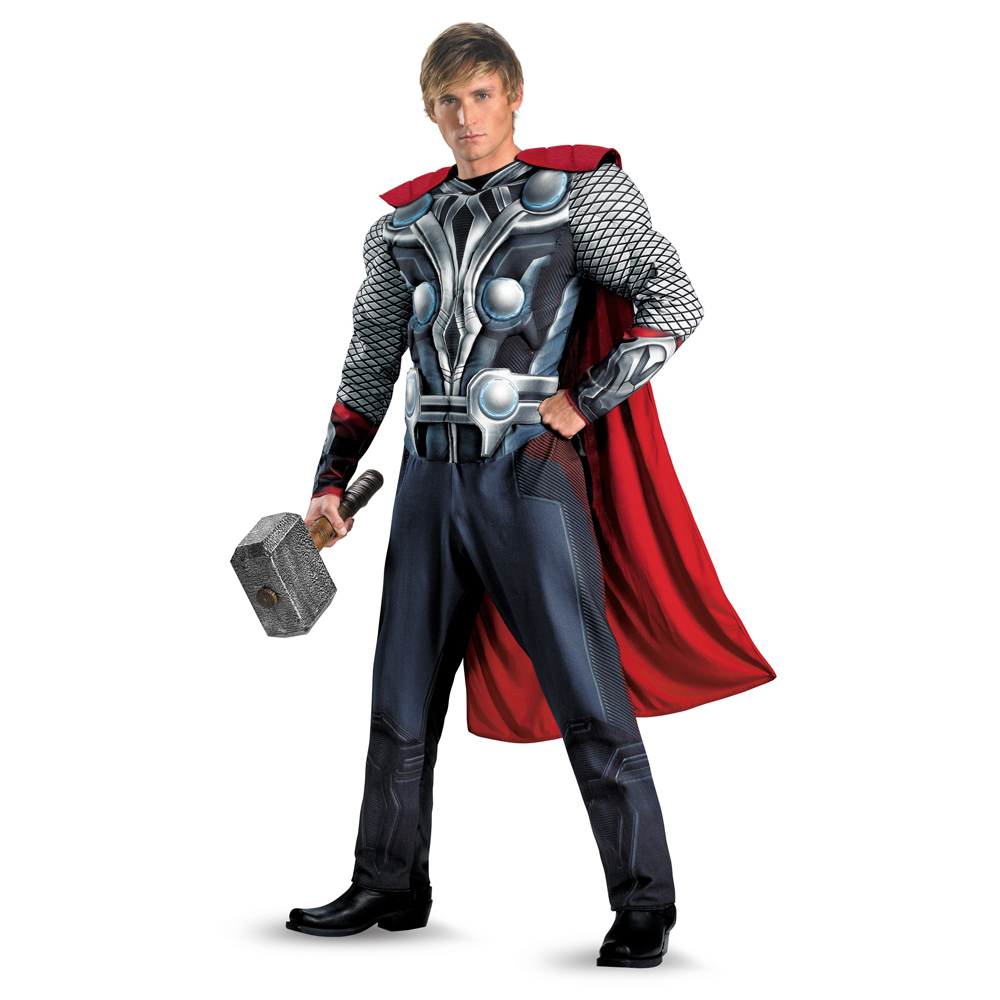 Avengers THOR CLASSIC MUSCLE Adult Costume Size XL (42-46) - Click Image to Close