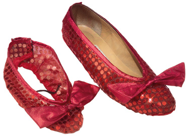 Adult Wizard of Oz Sequin Shoe Cover - Click Image to Close