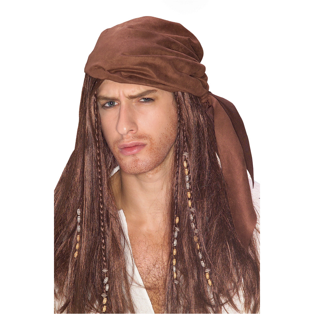 Caribbean Pirate Wig - Click Image to Close