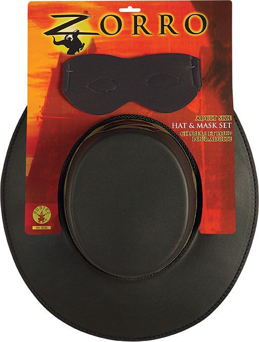 Zorro™ Adult Hat and Eye Mask - Click Image to Close