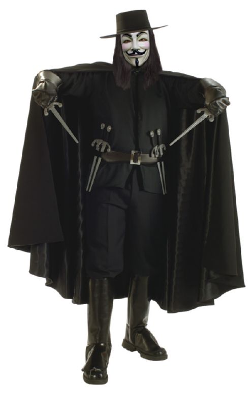 Delux Rubie's Heritage V for Vendetta Costume STD, XL - Click Image to Close