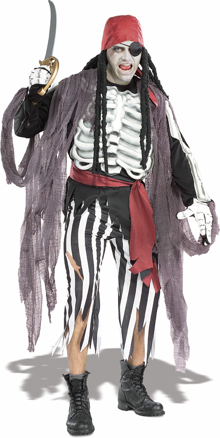 Ghostship Pirate of the Caribbean Costume Size STD, XL - Click Image to Close