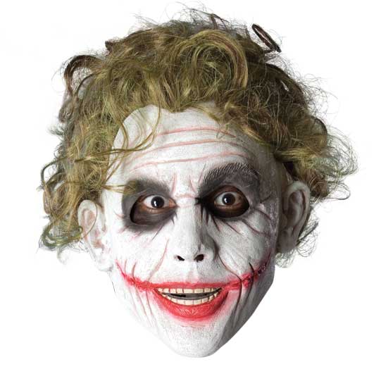 Dark Knight Joker Adult Latex Mask - Click Image to Close