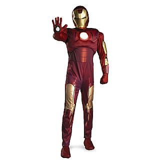 Iron Man Classic Adult Super Deluxe Costume STD, XL - Click Image to Close