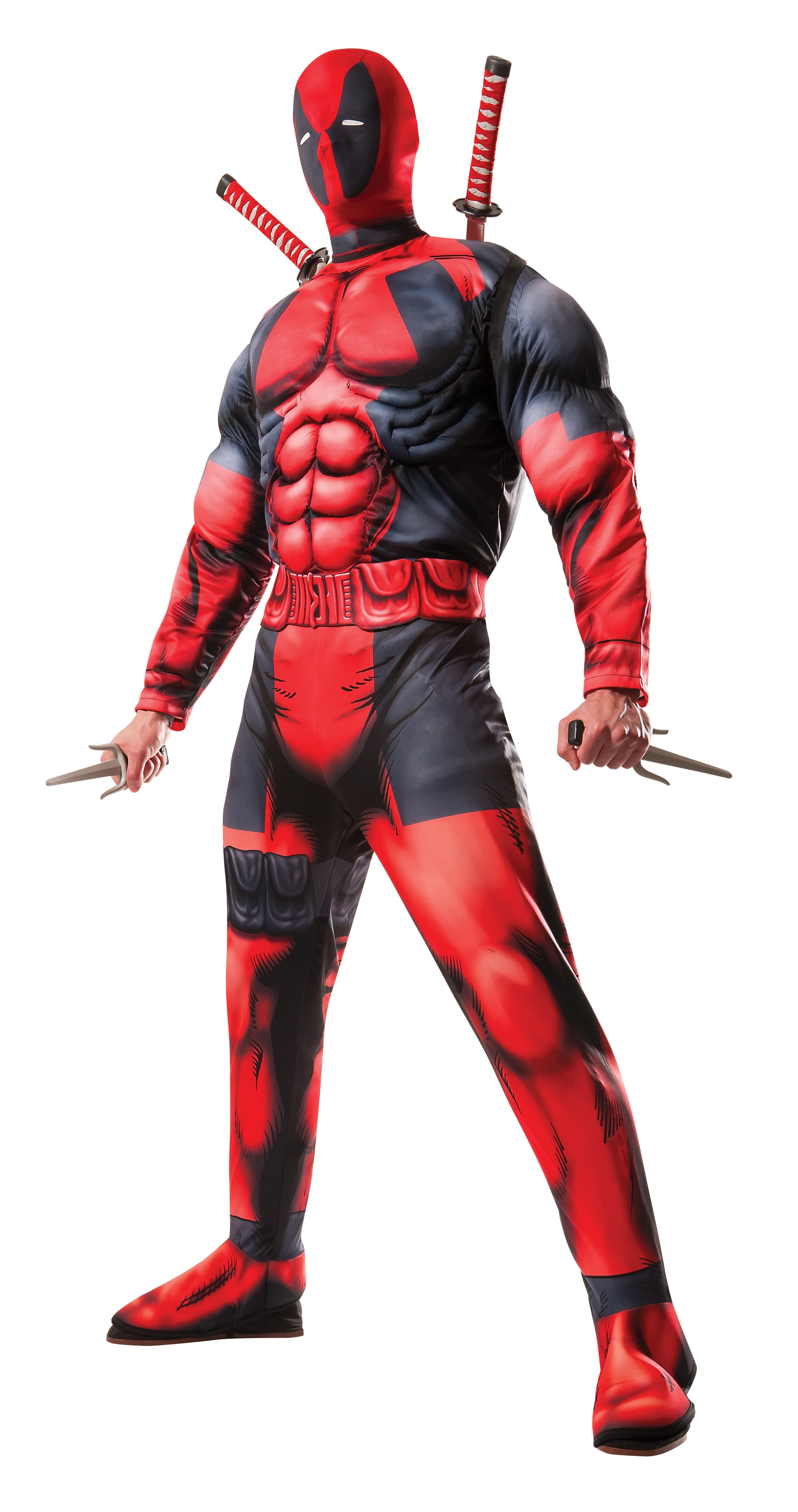 DEADPOOL Adult Deluxe Muscle Chest Costume Size STD, XL - Click Image to Close