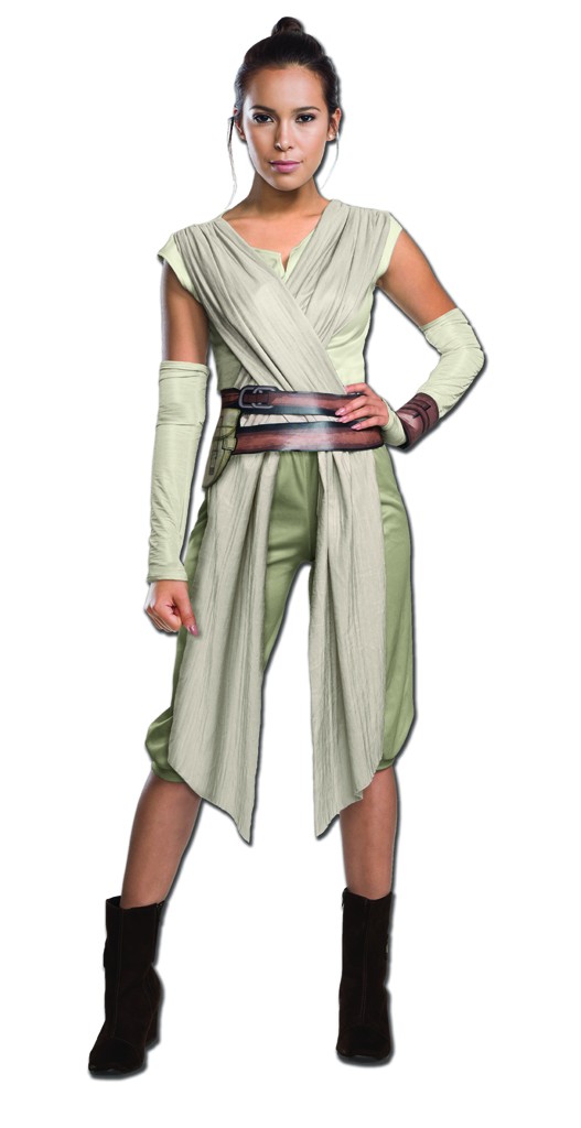 Star Wars Rey Adult Deluxe Costume Size S,M,L - Click Image to Close