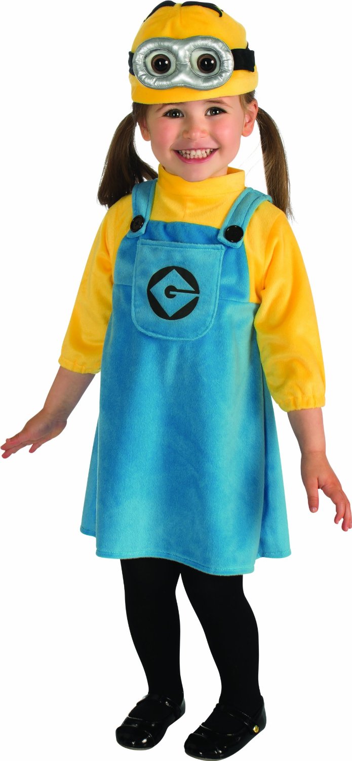 Female Minion Child Costume Size Toddler 1-2 - Click Image to Close