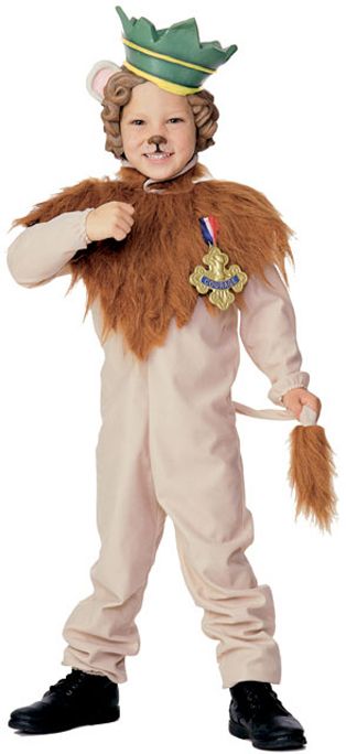 Cowardly Lion Child Costume Wizard of Oz Sizes TODD, S - Click Image to Close