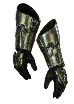 HALO 3 Master Chief Costume Deluxe Gloves - Click Image to Close