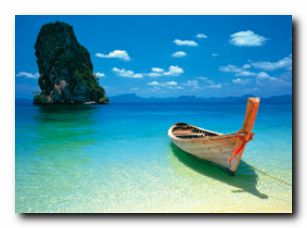 Beach & Canoe - Puket, Thailand - Click Image to Close