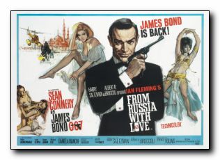 From Russia with Love British Quad style James Bond Connery - Click Image to Close