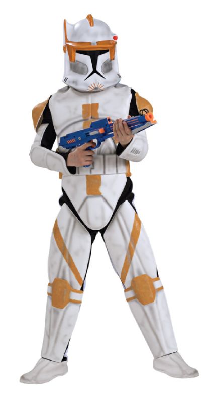 Deluxe EVA Clonetrooper Commander "Cody" Child Costume S-M-L - Click Image to Close