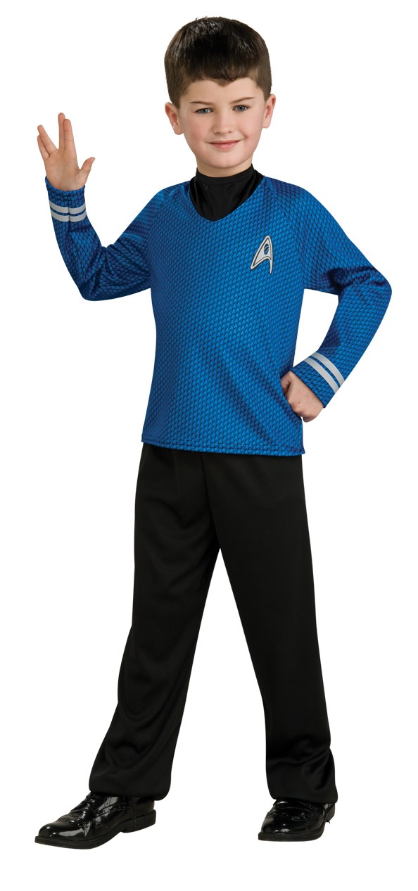 STAR TREK CHILD Blue Shirt Costume - Click Image to Close