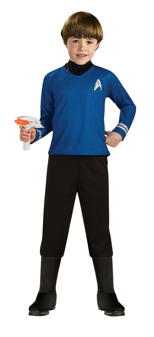 STAR TREK CHILD Deluxe Blue Shirt - Click Image to Close