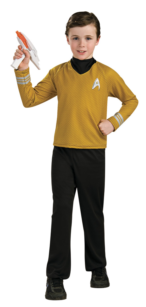 STAR TREK CHILD Deluxe Gold Shirt - Click Image to Close