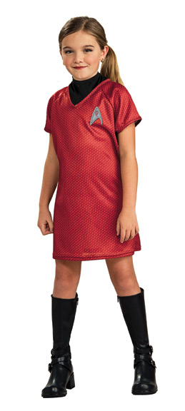 STAR TREK CHILD Red Dress - Click Image to Close