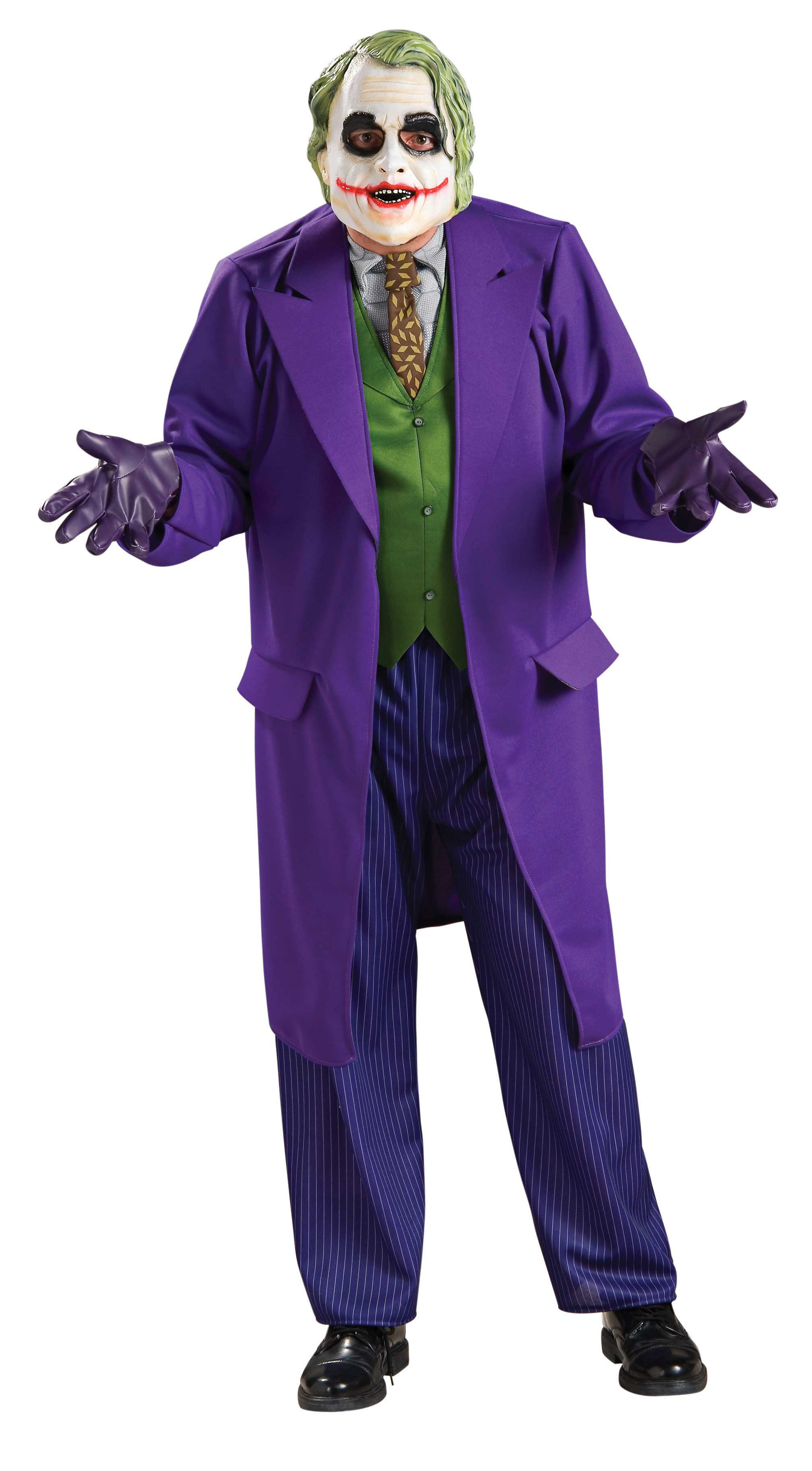 Dark Knight Joker Deluxe Adult Costume STD, XL - Click Image to Close