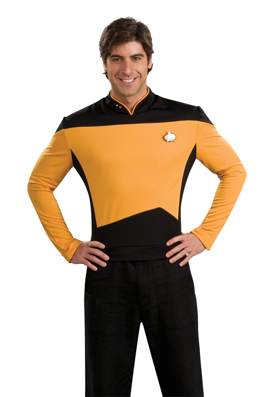 STAR TREK-NEXT GENERATION Adult Star Trek Next Generation Dlx. Operations Uniform - Click Image to Close