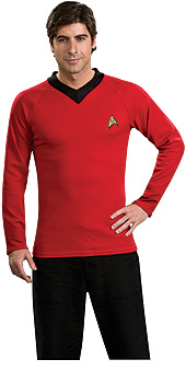 STAR TREK-CLASSIC Dlx Red Dress Adult - Click Image to Close