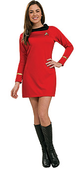 STAR TREK-CLASSIC Dlx. Red Dress Adult - Click Image to Close