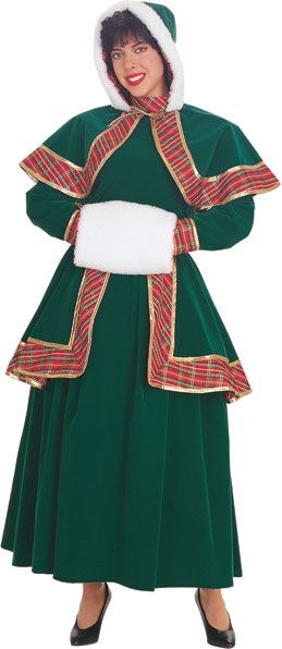 Long Victorian Christmas Caroler - Click Image to Close