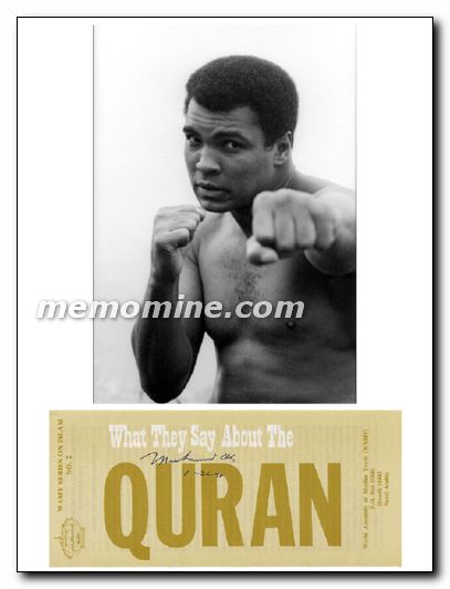Ali Muhammad signed pamphlet - Click Image to Close