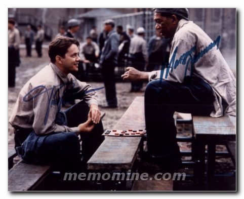 Shawshank Redemption Thimothy Robbins Morgan Freeman - Click Image to Close